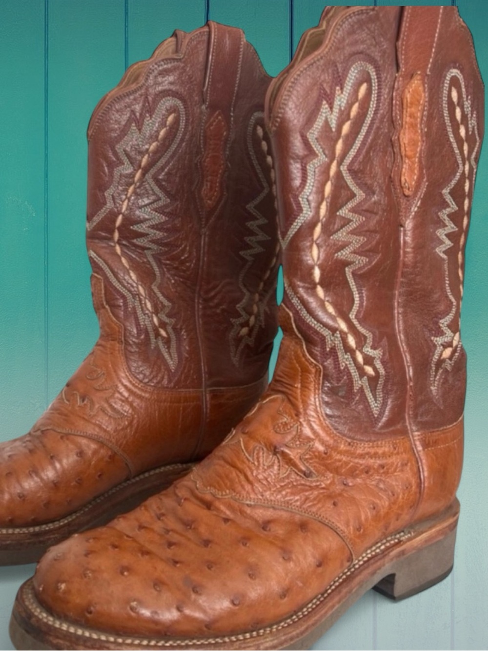 Lucchese Full Ostrich Quill Leather Women’s Boots Size 7B GUC! - Picture 15 of 15